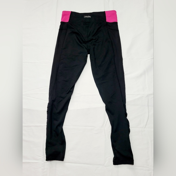 Calvin Klein Performance Leggings Yoga Quick Dry Women’s Small Black Pink - Picture 7 of 7